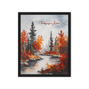 Thanksgiving in Autumn, Framed Canvas - Lamb’s Love