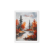 Thanksgiving in Autumn, Framed Canvas - Lamb’s Love