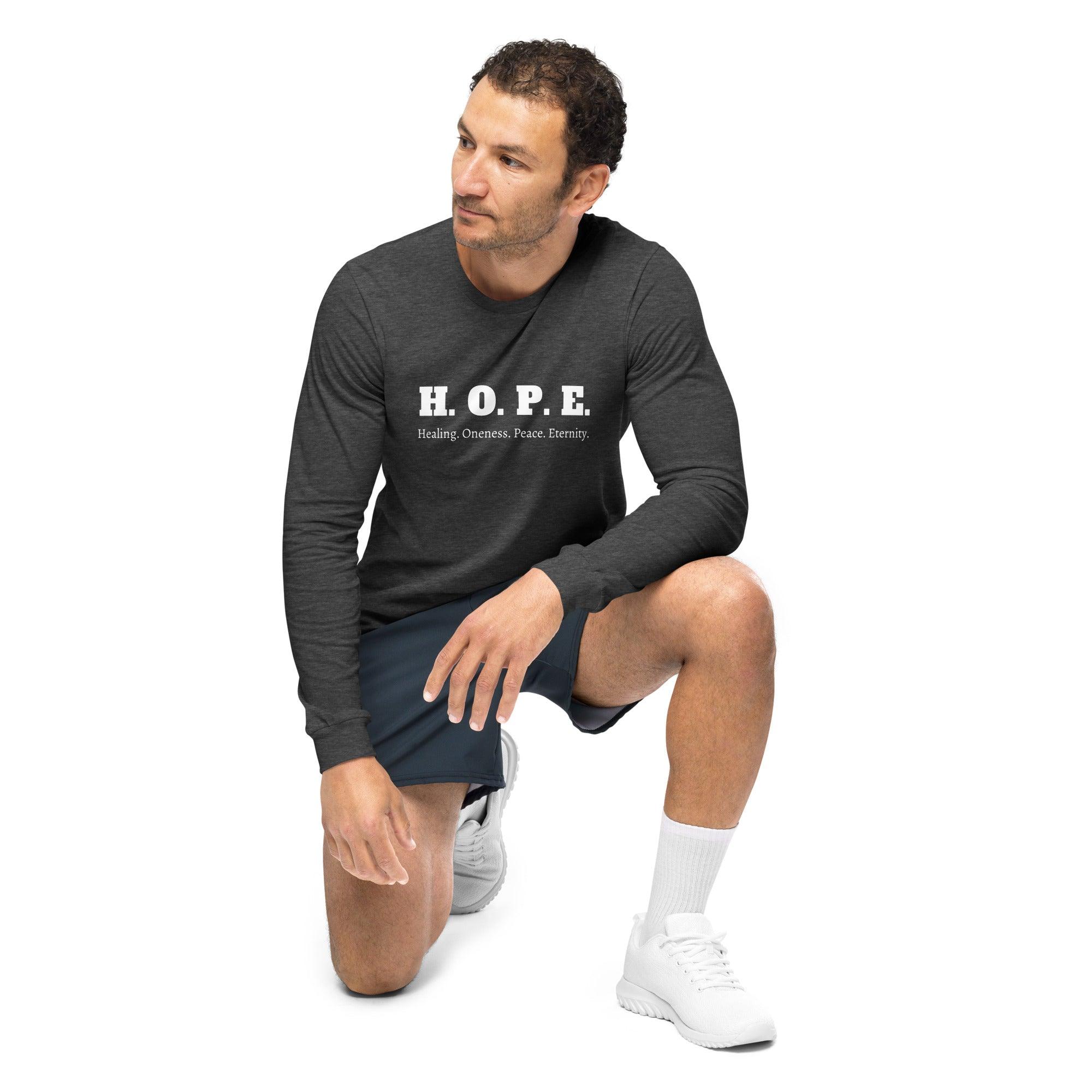 The HOPE We Hold, Men's Long Sleeve Tee - Lamb’s Love