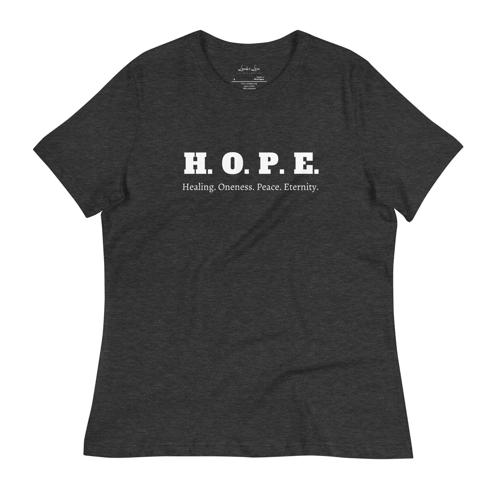 The HOPE We Hold, Women's T-Shirt - Lamb’s Love