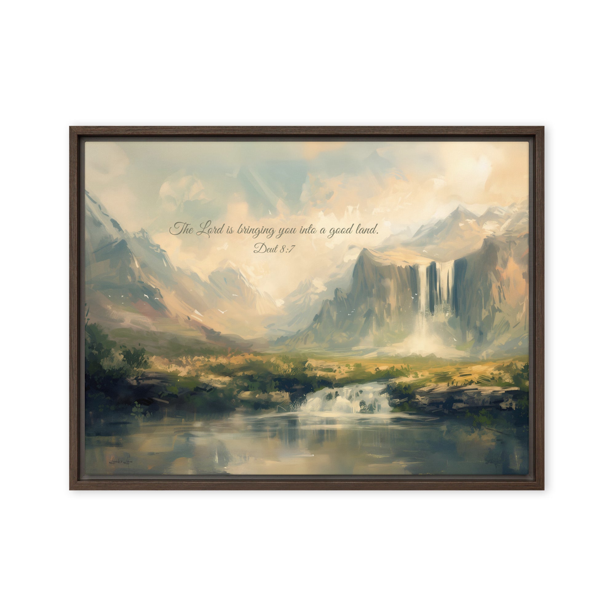 The Promised Land, Framed Canvas - Lamb’s Love