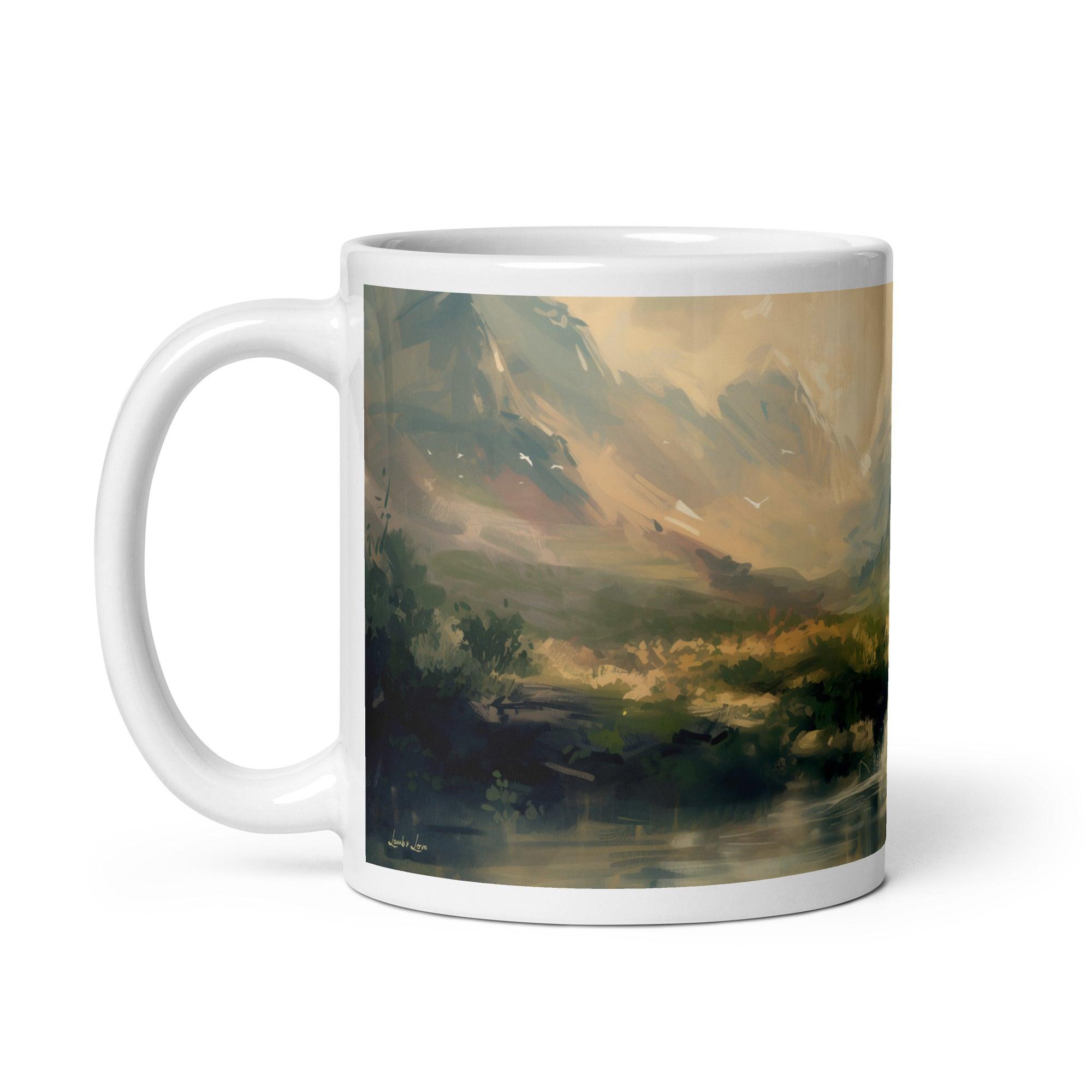 The Promised Land, White Interior Mug - Lamb’s Love