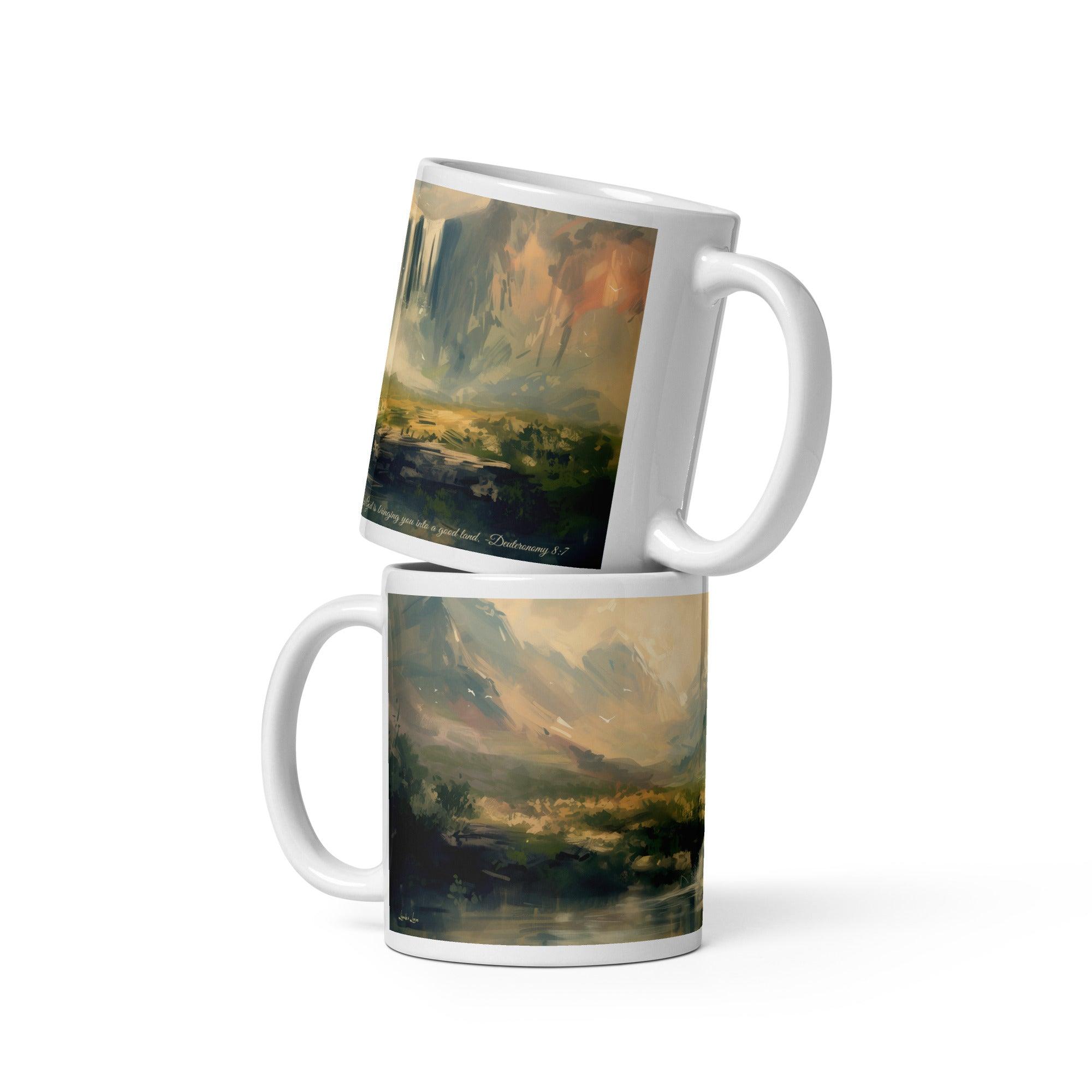 The Promised Land, White Interior Mug - Lamb’s Love