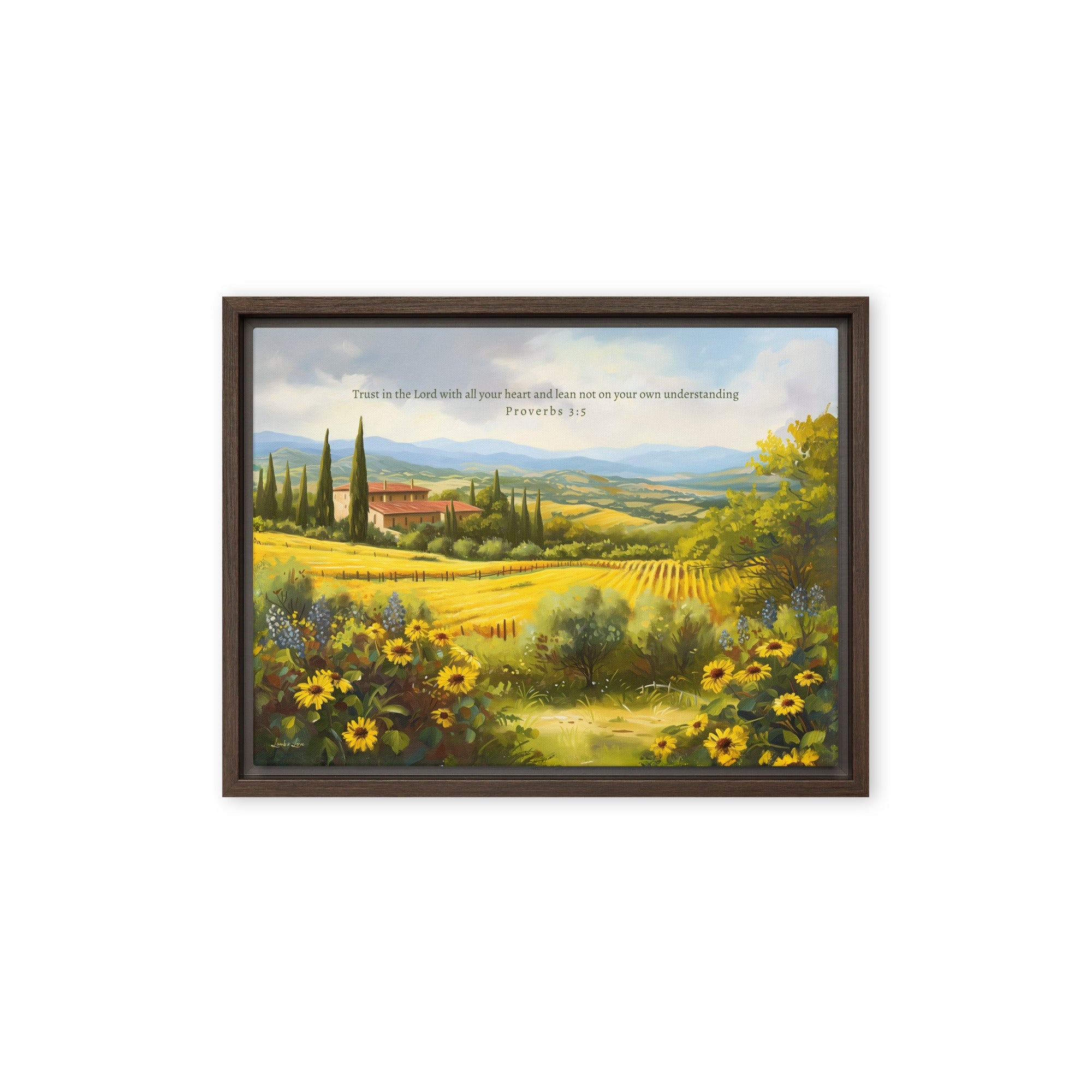 Trust in the Lord with All Your Heart, Framed Canvas - Lamb’s Love