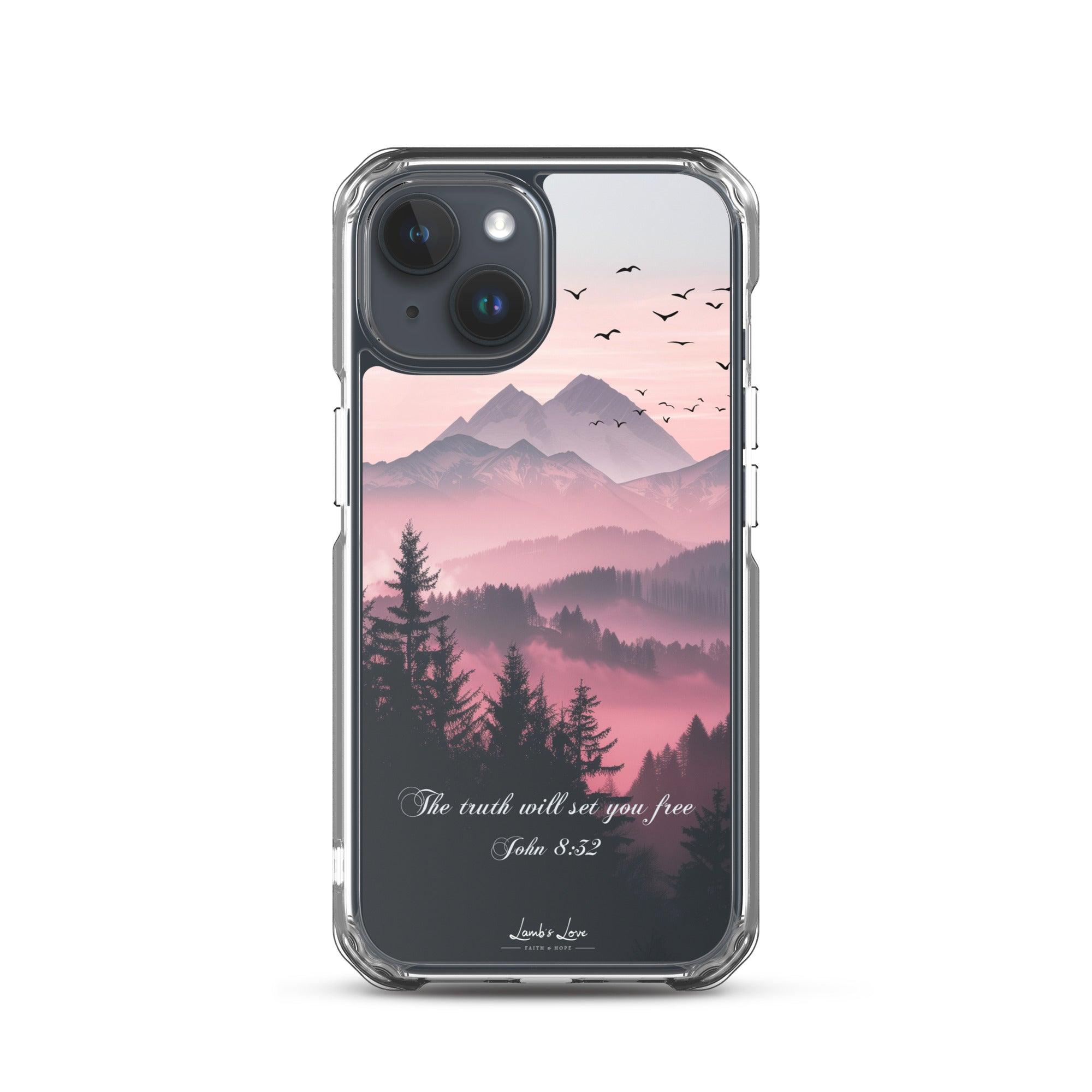 Truth Set You Free, Clear-edge Case for iPhone - Lamb’s Love