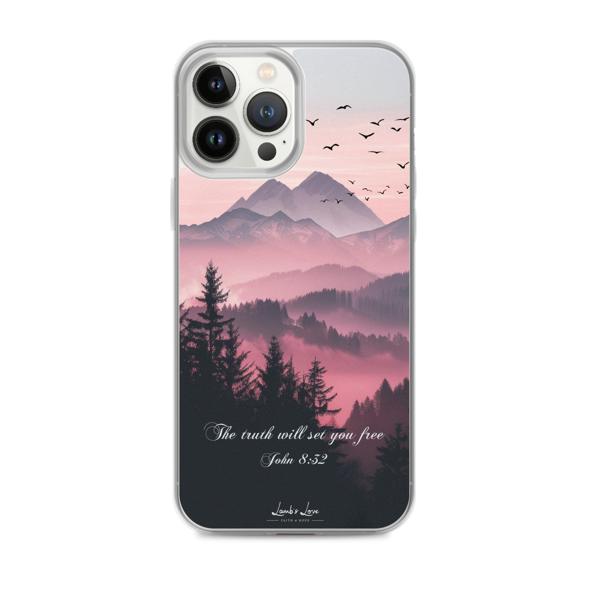 Truth Set You Free, Clear-edge Case for iPhone - Lamb’s Love