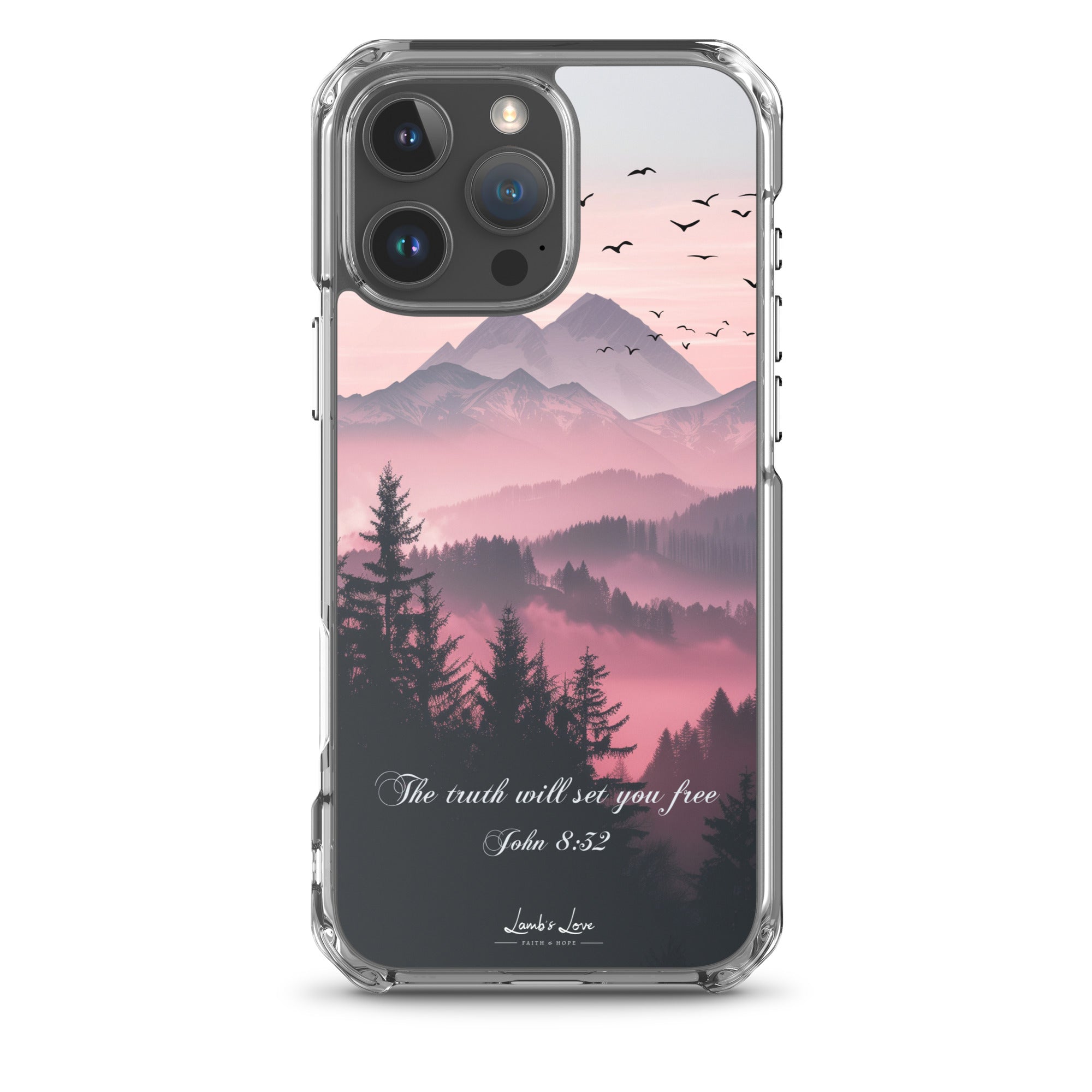 Truth Set You Free, Clear - edge Case for iPhone - Lamb’s Love