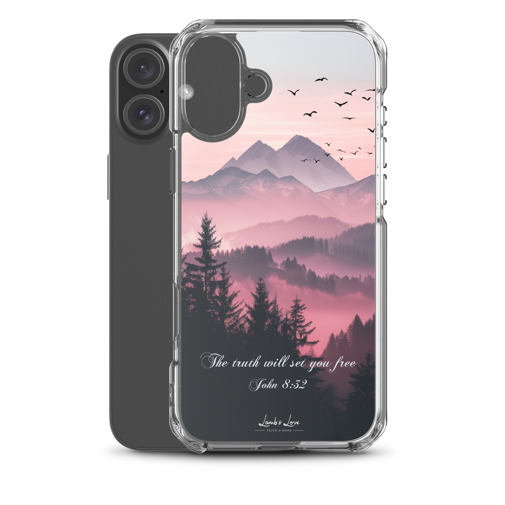 Truth Set You Free, Clear - edge Case for iPhone - Lamb’s Love