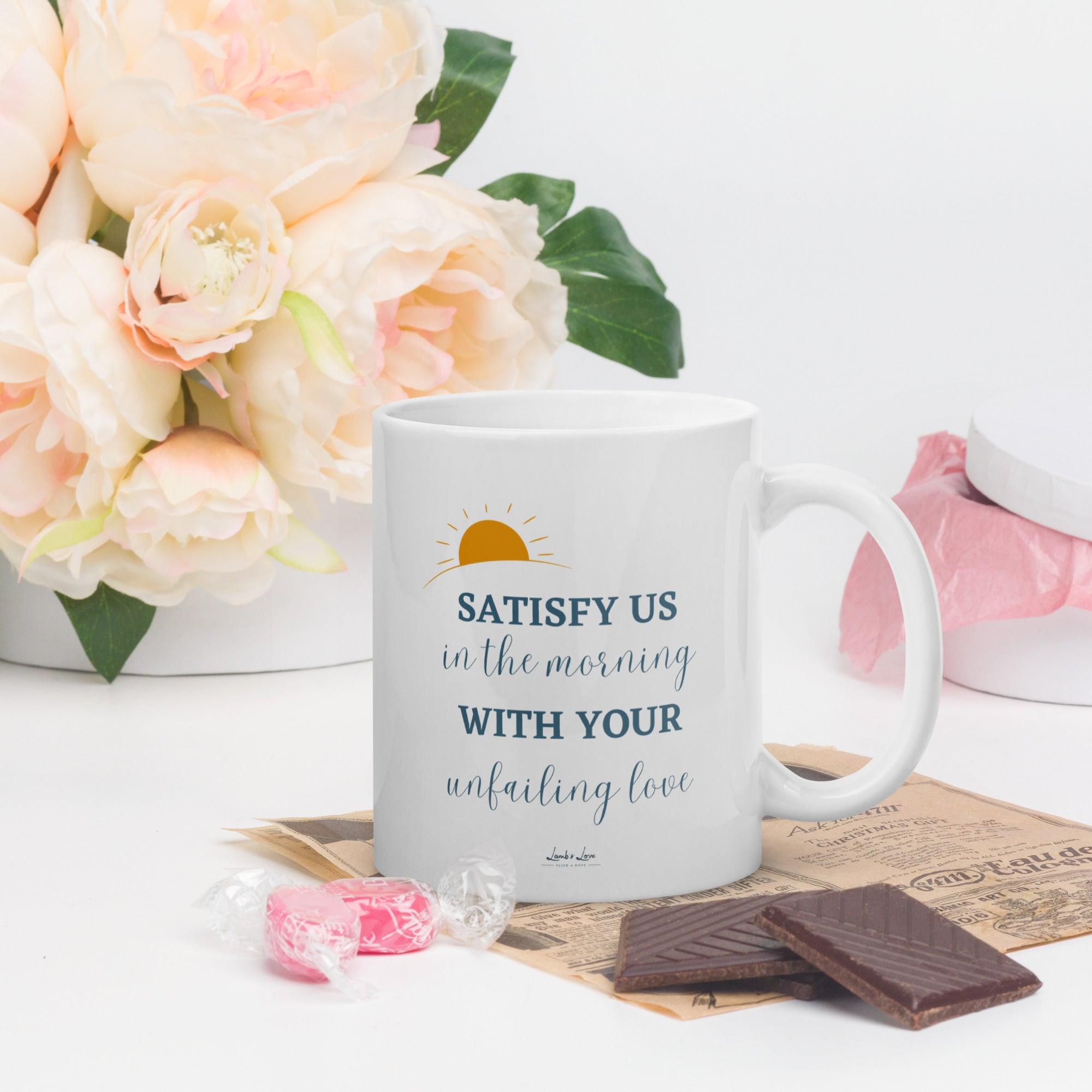 Unfailing Love, White Interior Mug - Lamb’s Love