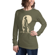 Walking with Jesus, Women's Long Sleeve Tee - Lamb’s Love