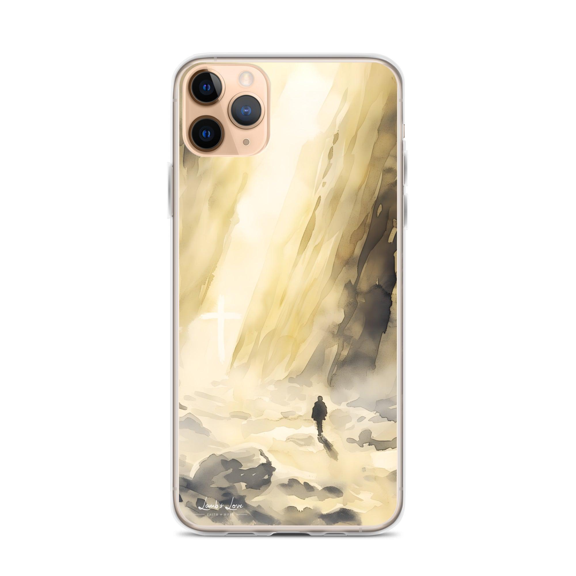 You are with Me in Darkest Valley, Clear-edge Case for iPhone - Lamb’s Love