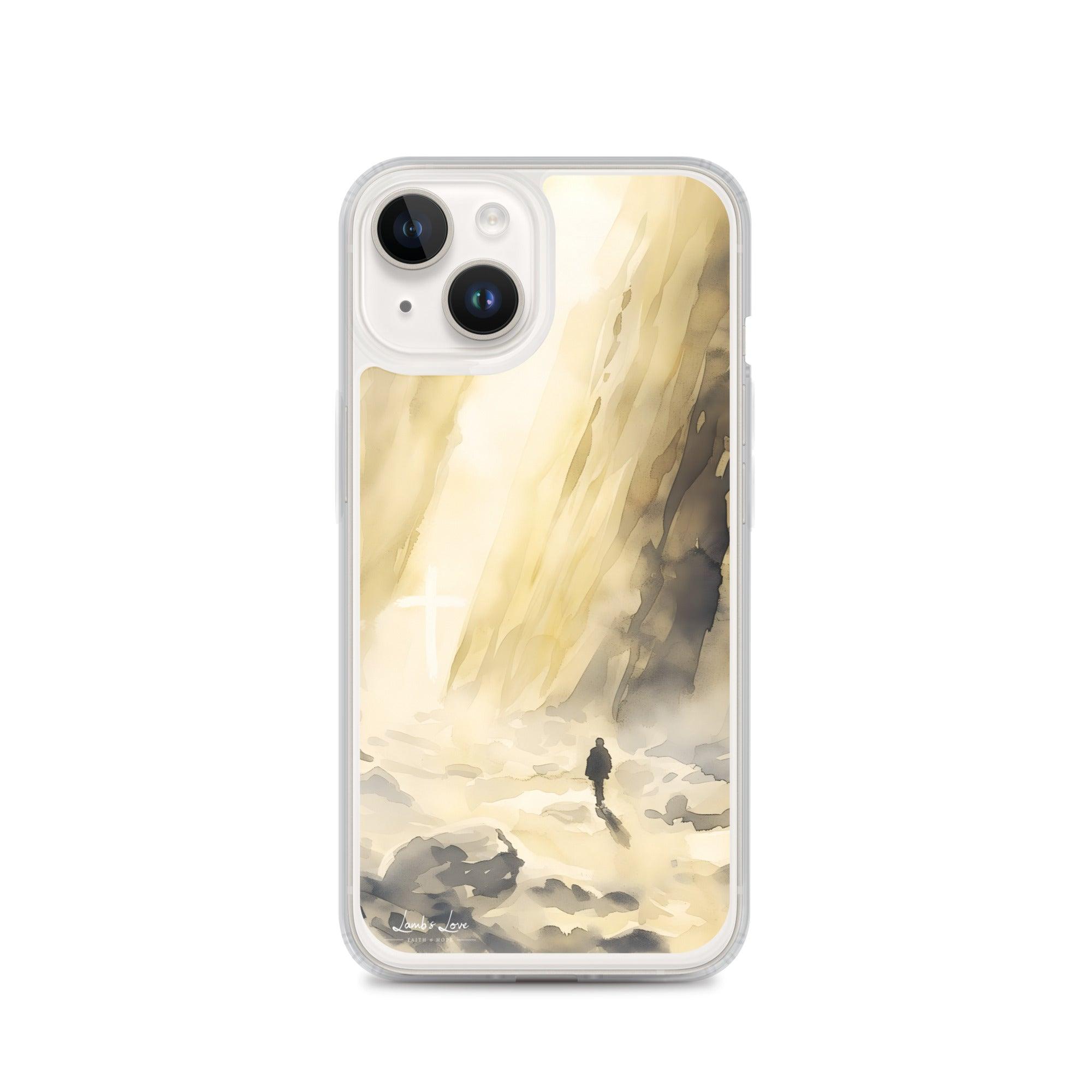 You are with Me in Darkest Valley, Clear-edge Case for iPhone - Lamb’s Love