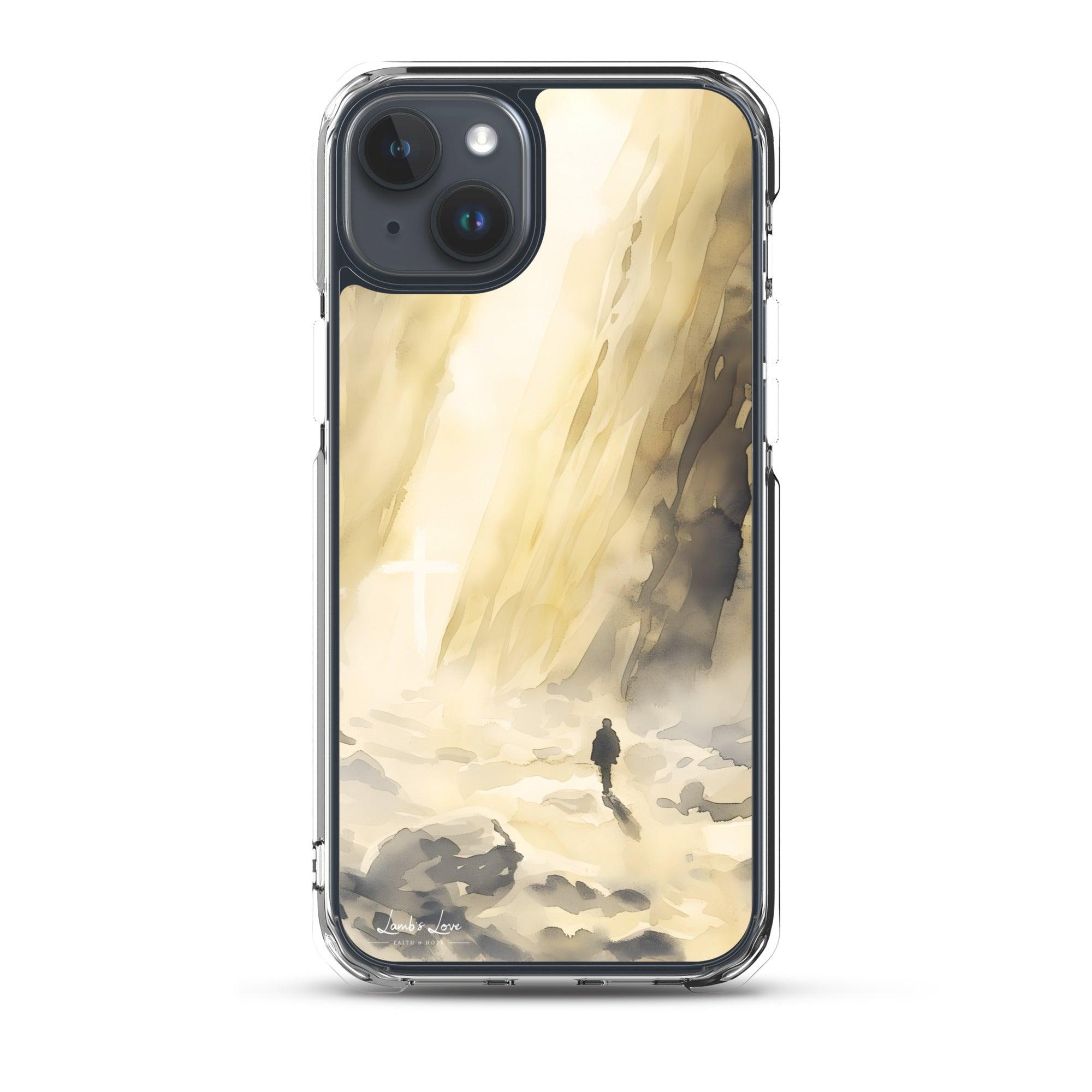 You are with Me in Darkest Valley, Clear-edge Case for iPhone - Lamb’s Love