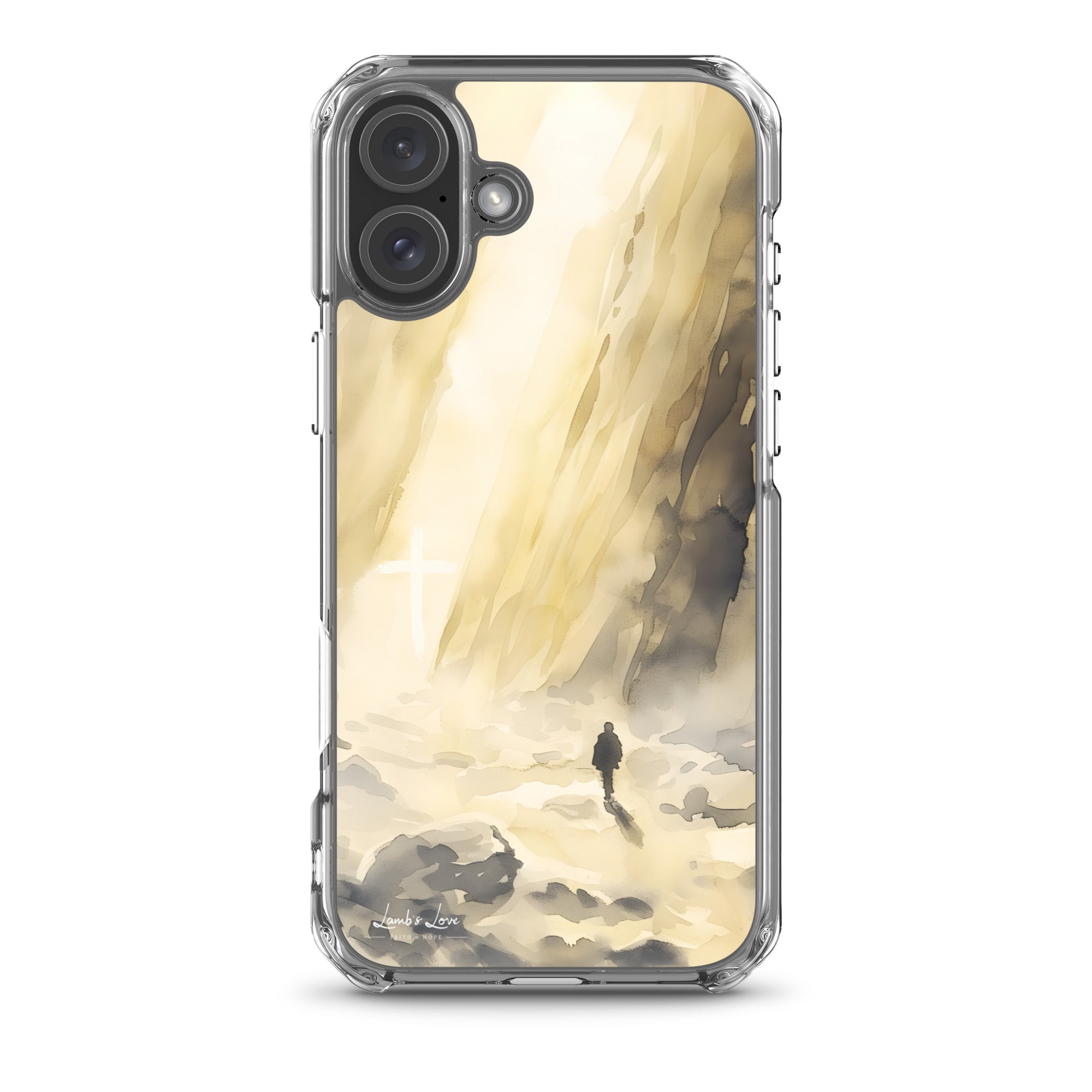 You are with Me in Darkest Valley, Clear - edge Case for iPhone - Lamb’s Love