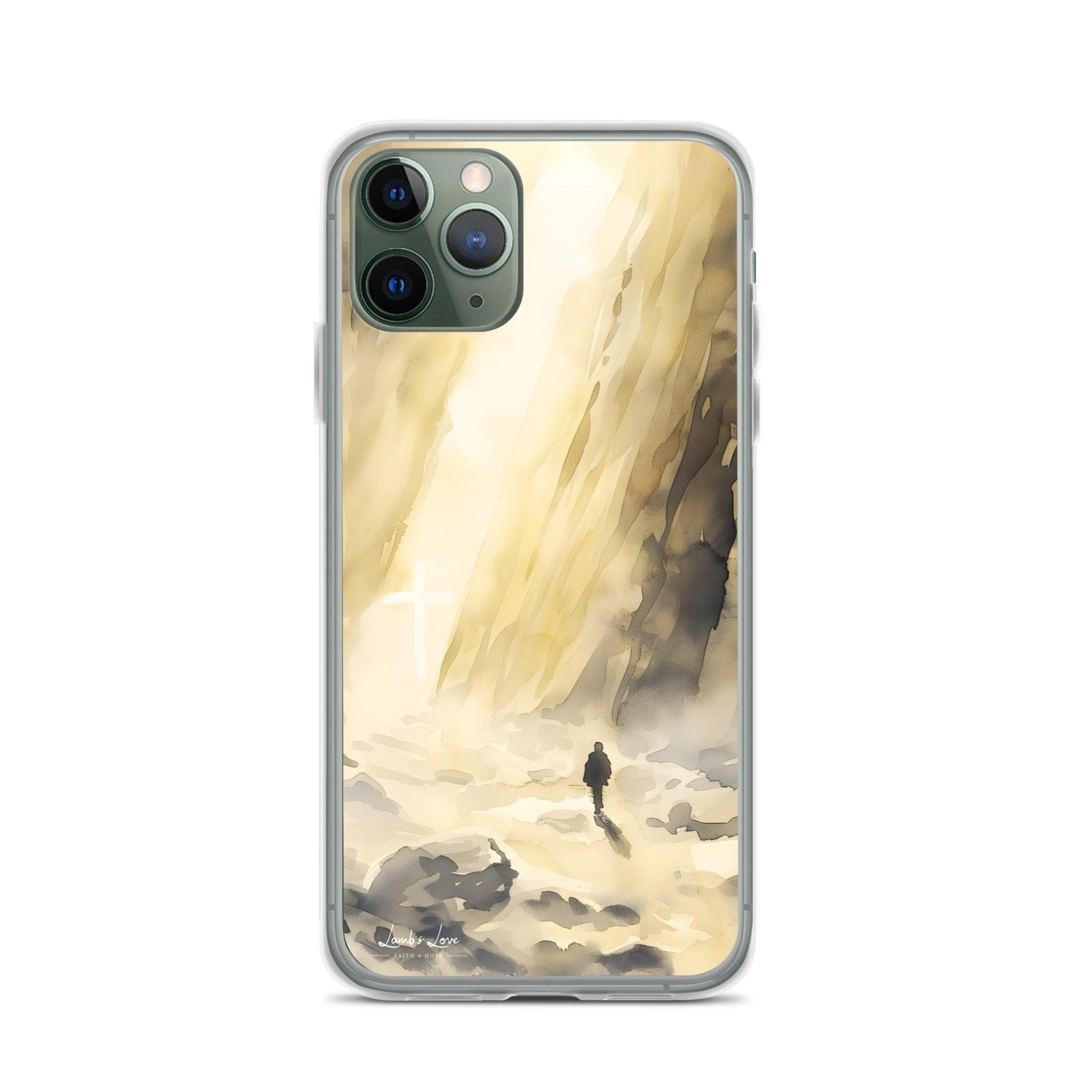 You are with Me in Darkest Valley, Clear-edge Case for iPhone - Lamb’s Love