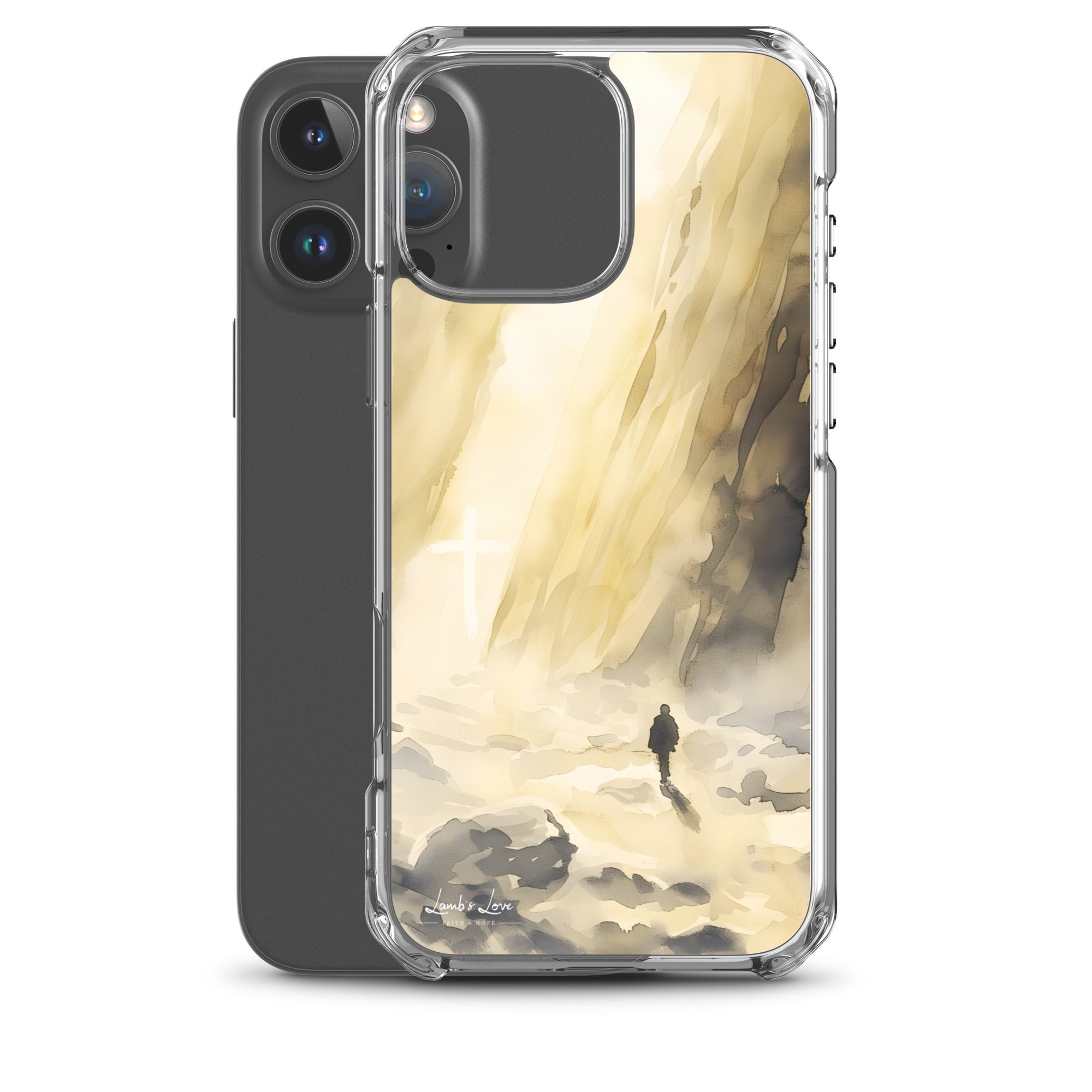 You are with Me in Darkest Valley, Clear - edge Case for iPhone - Lamb’s Love