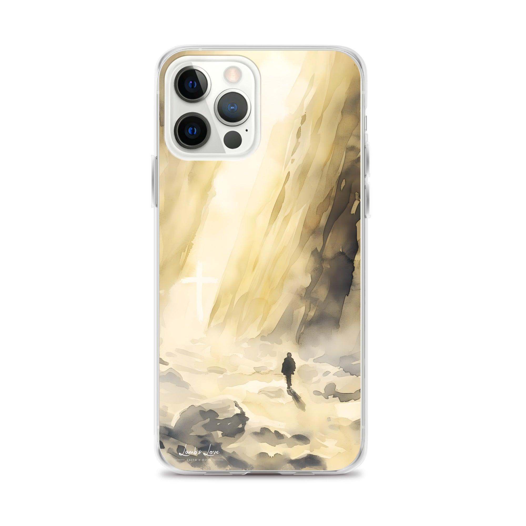 You are with Me in Darkest Valley, Clear-edge Case for iPhone - Lamb’s Love