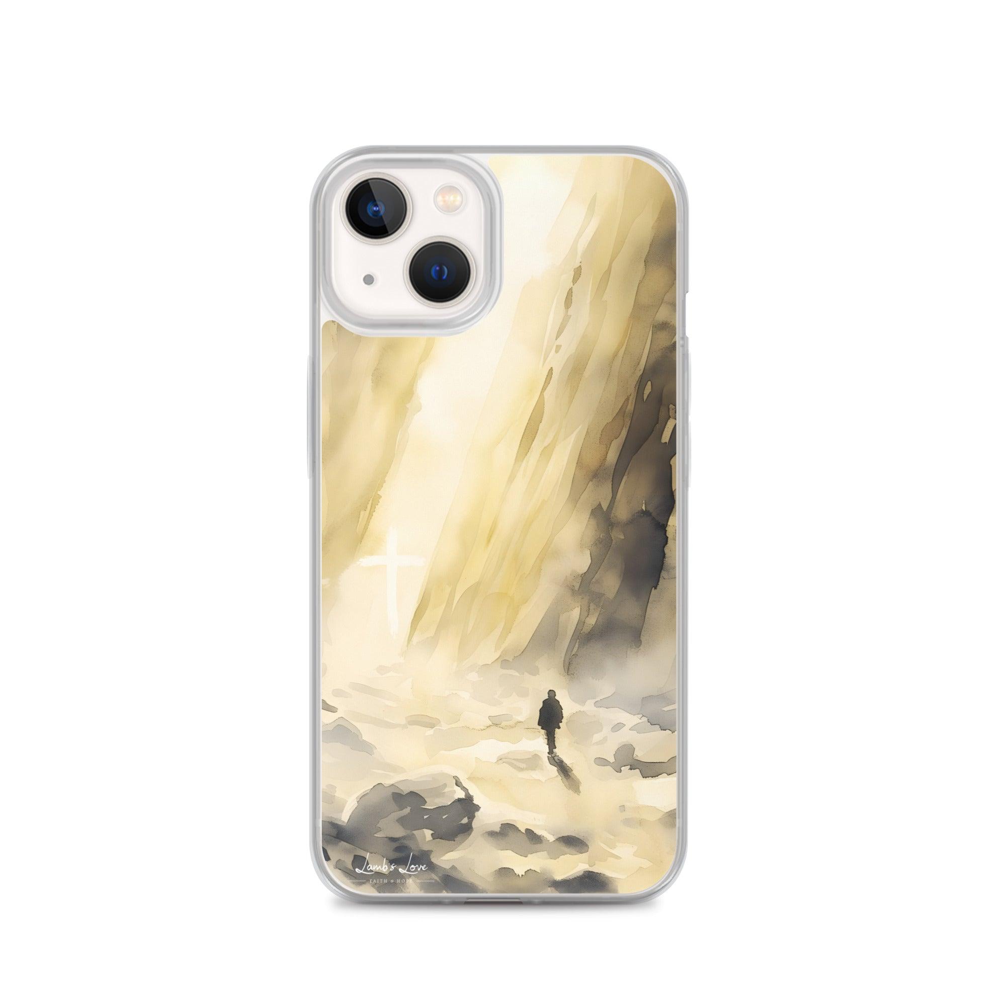 You are with Me in Darkest Valley, Clear-edge Case for iPhone - Lamb’s Love