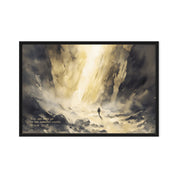 You are with Me in Darkest Valley, Framed Canvas - Lamb’s Love