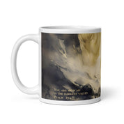 You are with me in Darkest Valley, White Interior Mug - Lamb’s Love